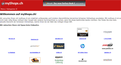 Desktop Screenshot of myshops.ch